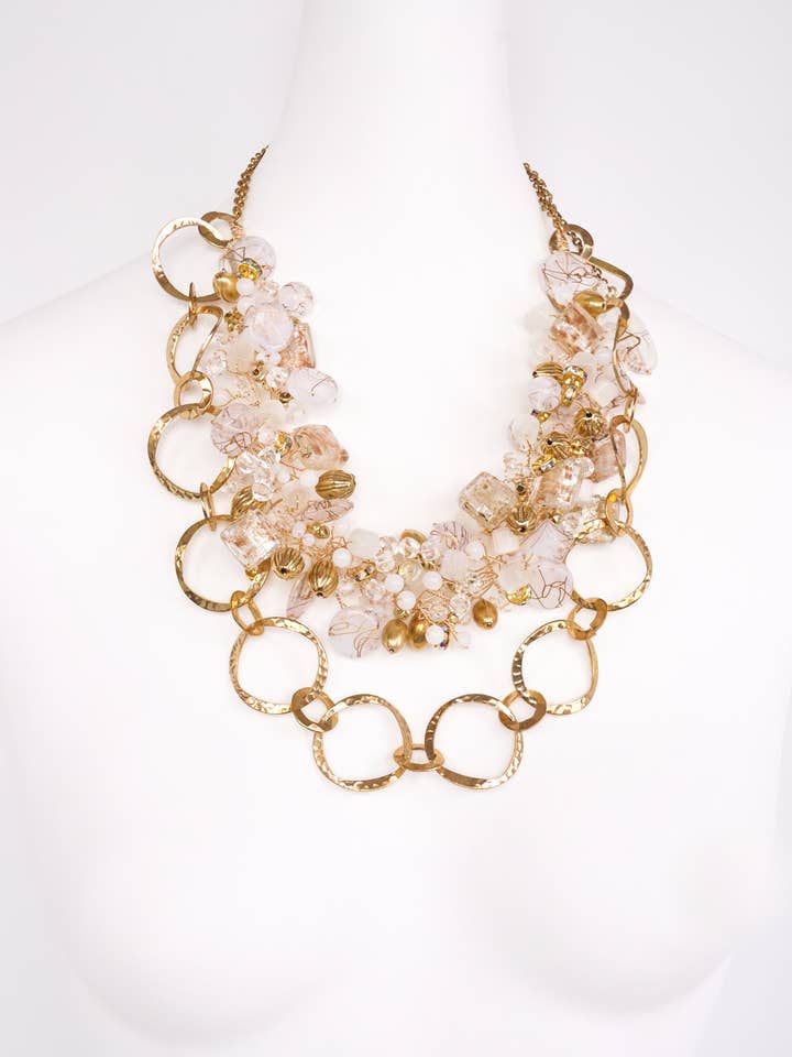 Schmuck, handgefertigte Halskette-Royal Ransom-Statement-OOAK-USA für den Großhandel von A Silk Purse