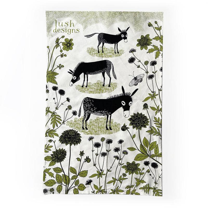 Lush Designs – wholesale Tea towel – Donkey Tea towel1