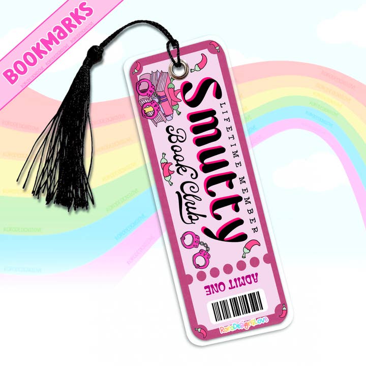 Segnalibro con nappa del club del libro piccante, regali per amanti dei libri per la vendita all'ingrosso da parte di RoroDesignsLove