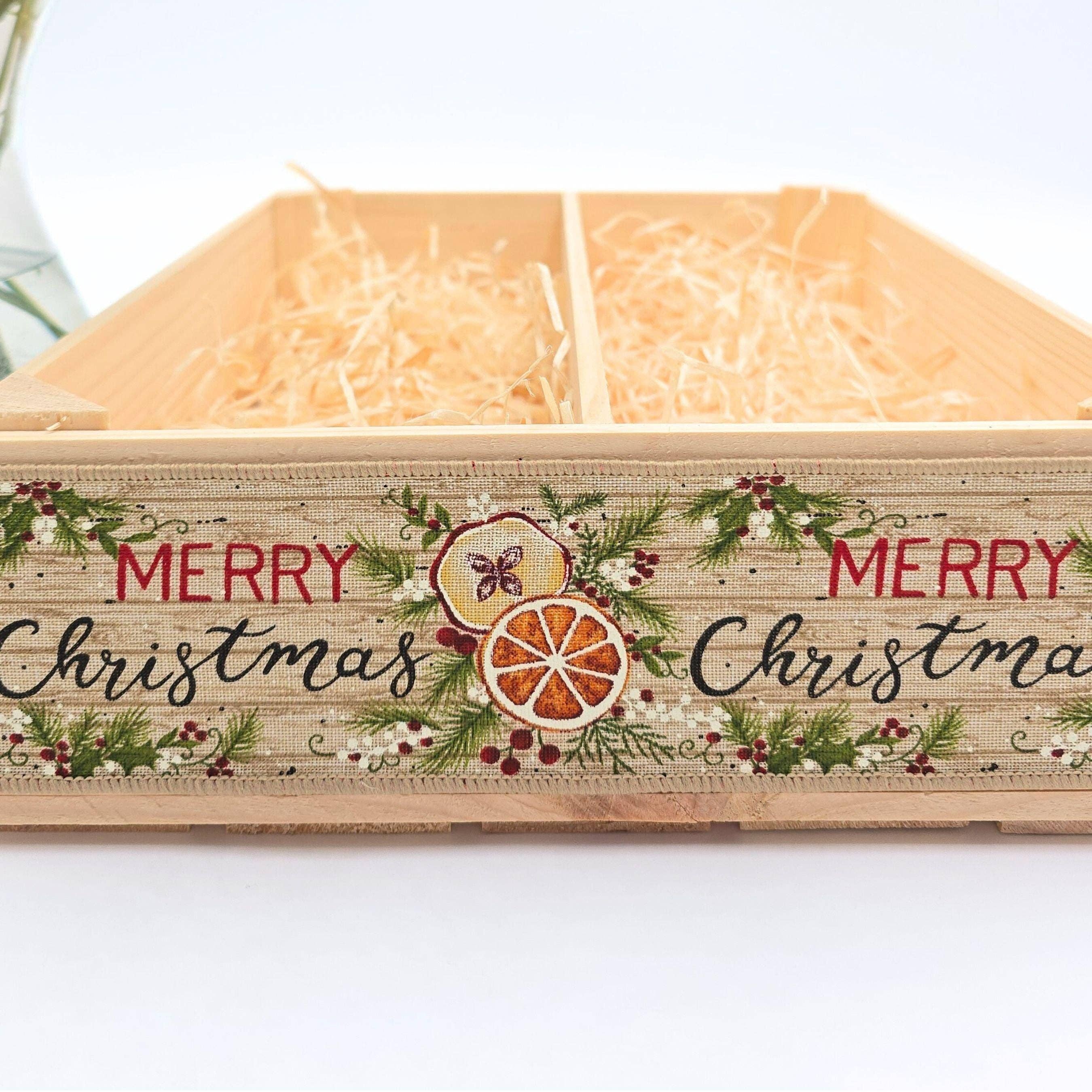 AboutWood - Vendita all'ingrosso Confezioni regalo - Cesto regalo di Natale, Scatola di vino vuota, Kit per creare il tuo cesto, Cesto regalo, Kit fai-da-te2