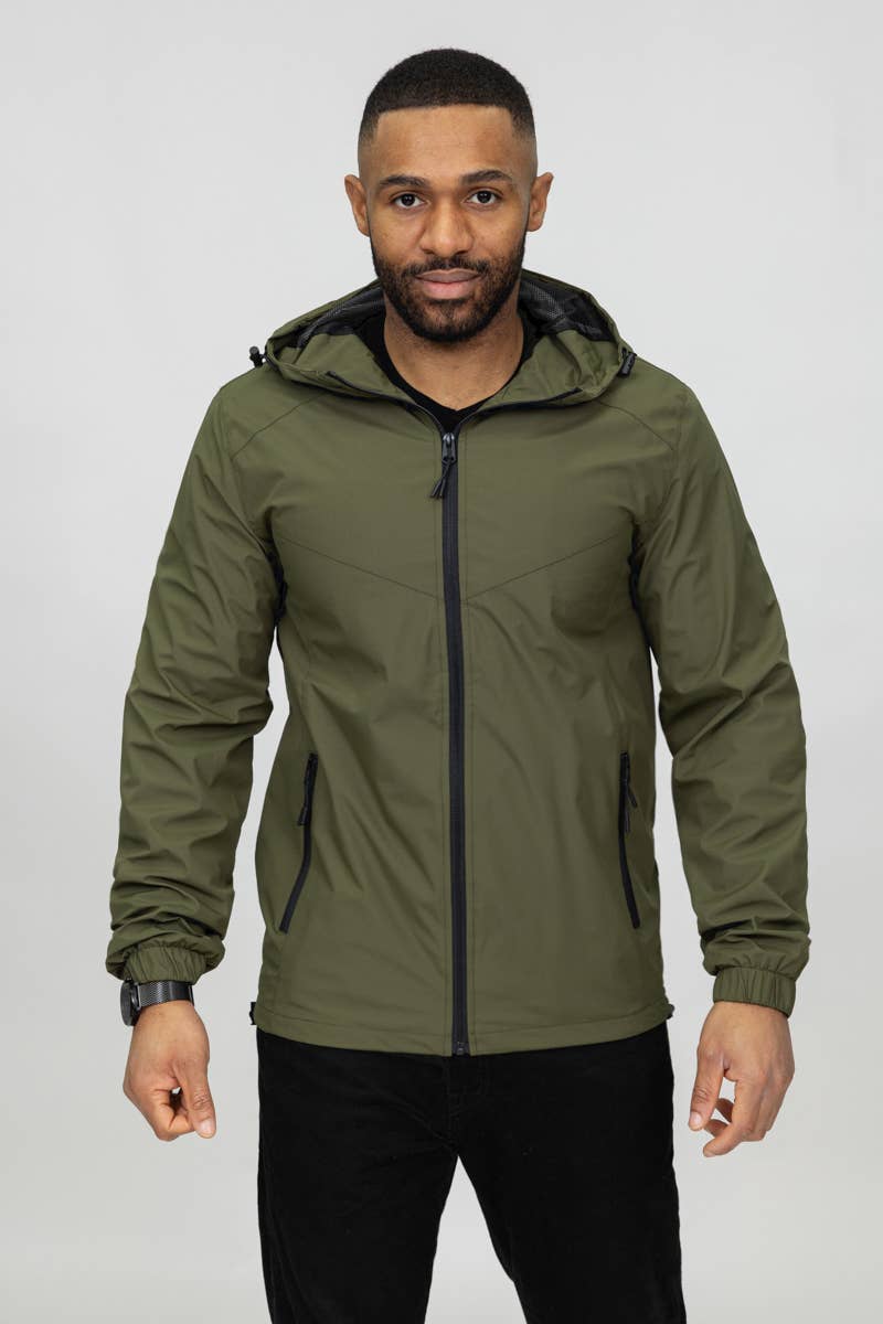 Zayne Paris – Großhandel Jacke - Herren – Wasserdichte Jacke mit Reißverschluss und Kapuze kd1023-32