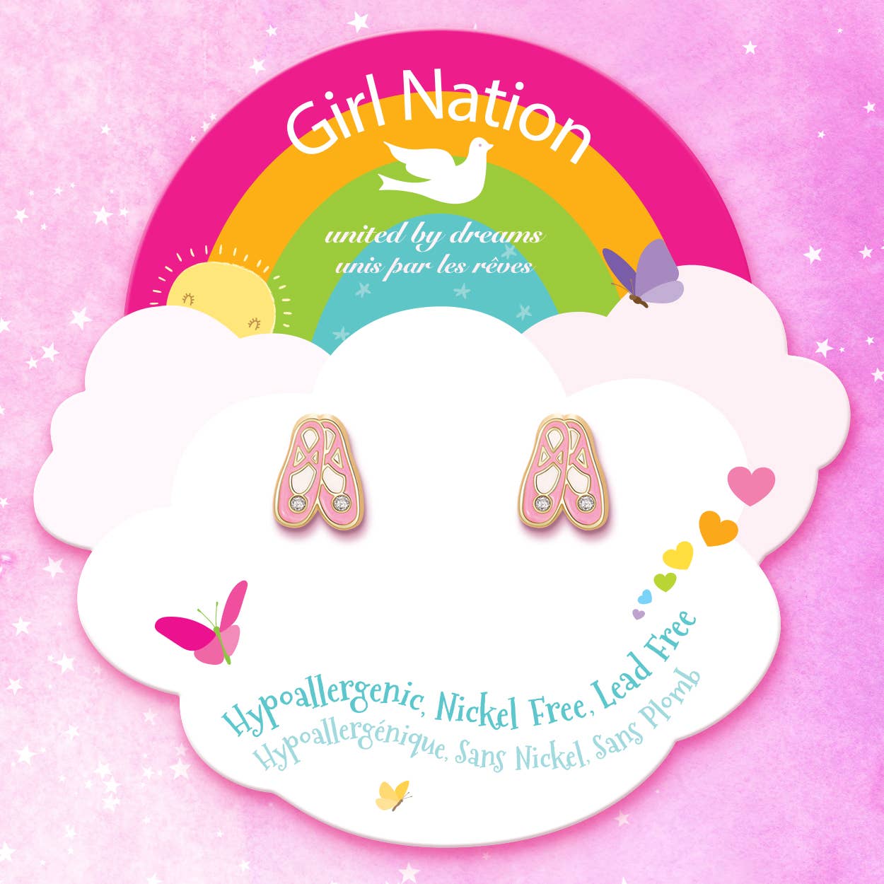 Girl Nation – wholesale Örhängen - Barn – Ballettofflor | Söta örhängen för flickor5