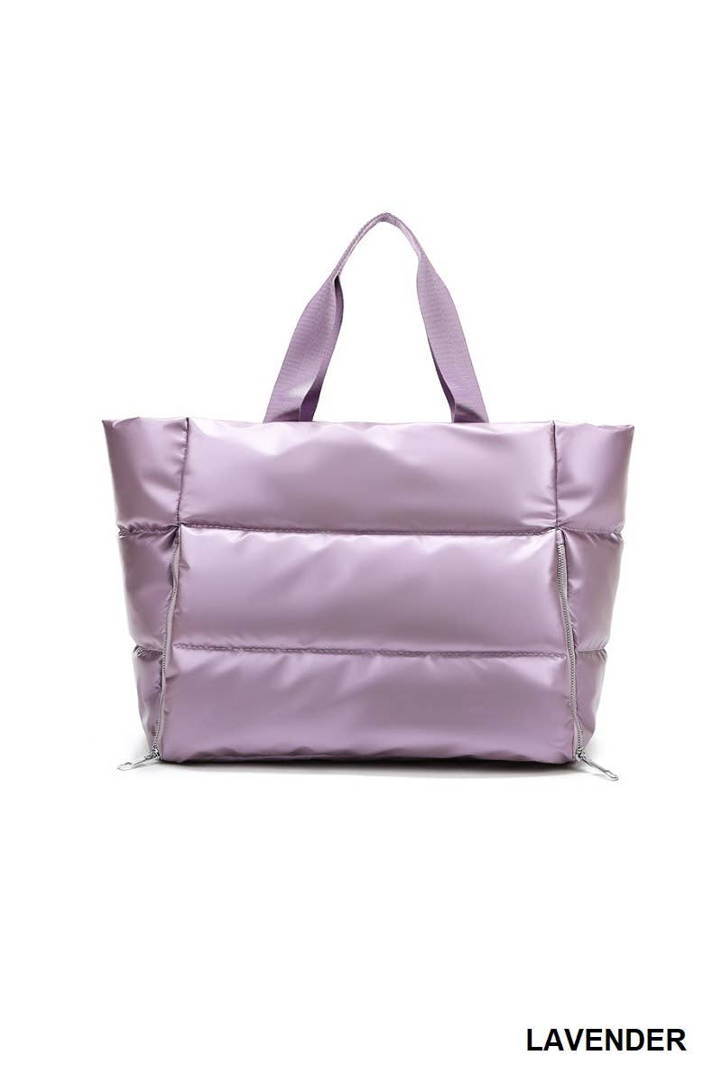 42POPS - Wholesale Tote Bag - Women's - ...SI-26445 Puffy Quilted Waterproof Duffle Tote Bag0
