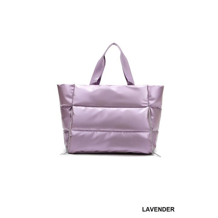 42POPS - Wholesale Tote Bag - Women's - ...SI-26445 Puffy Quilted Waterproof Duffle Tote Bag