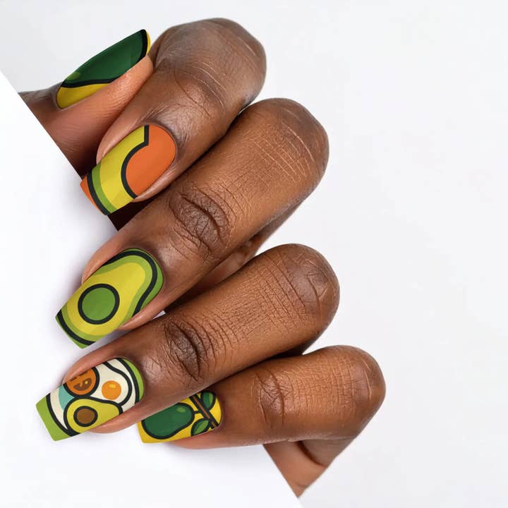 FYNE BODY - Wholesale Press-on/fake nails - Avocado Blossom Delight Avocado Press-On Nails85
