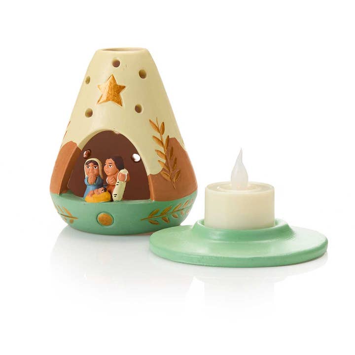 SERRV International - Wholesale Nativity Scene Decor - Andes Tea Light Christmas Nativity2