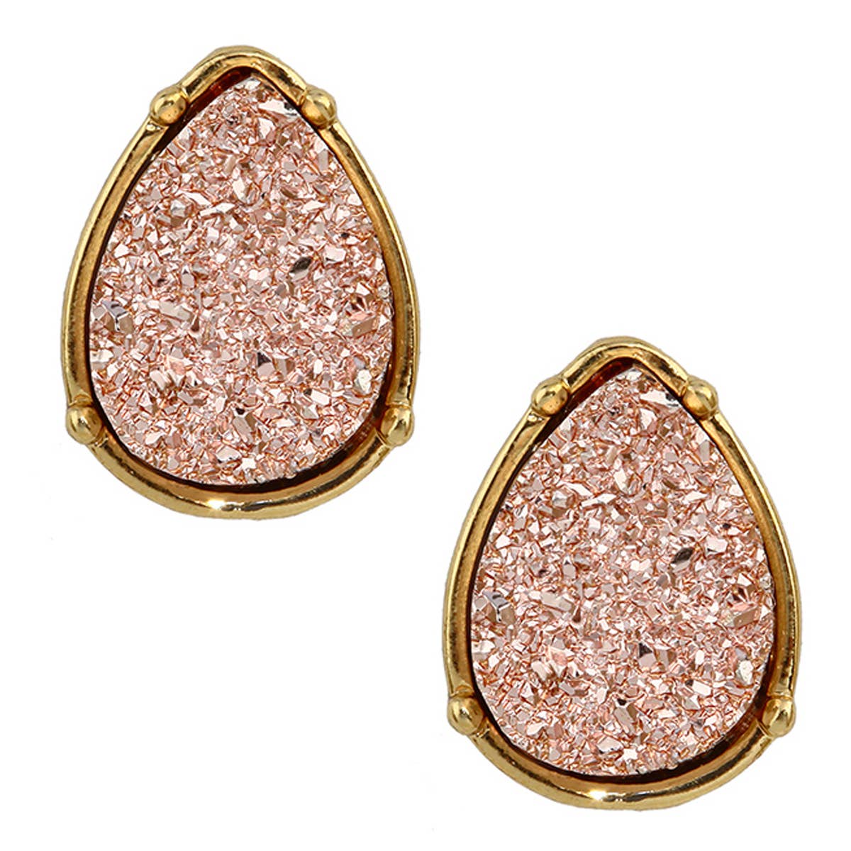 MYS Wholesale Inc - Wholesale Stud/Post Earrings - Druzy Teardrop Post Earrings12