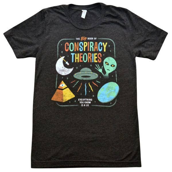 Wicked Clothes – Großhandel T-Shirt mit Siebdruck – Unisex – Shirt „Conspiracy Theories“2