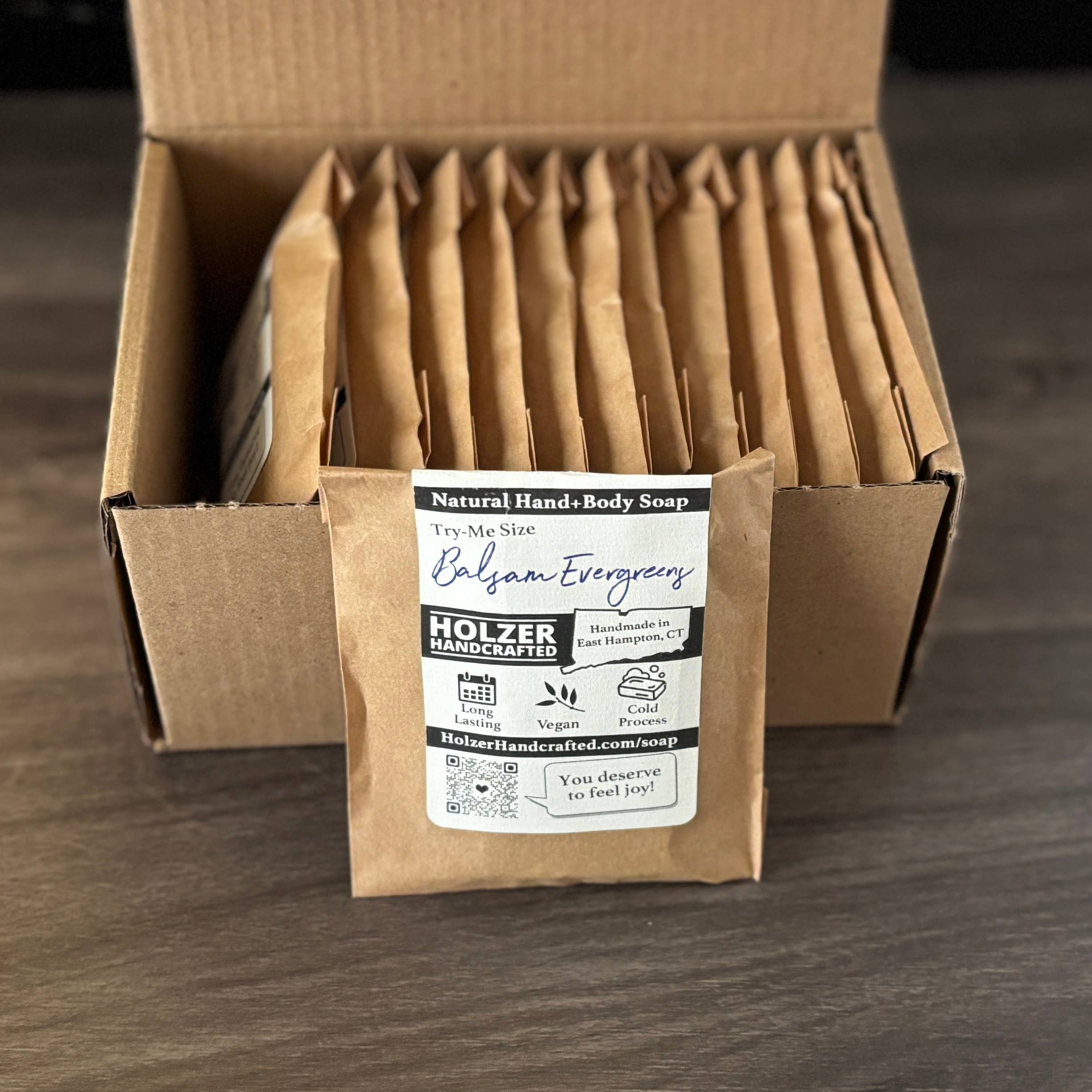 Holzer Handcrafted ® - Wholesale Bar Soap - Soap Bar Sampler Pack | Try-Me Size Soap Bars | Handmade Natural Cold Process Soap | Vegan Soap4