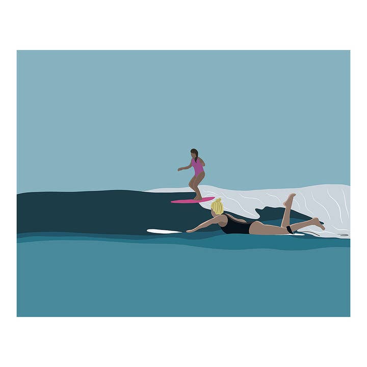Friends | 8x10 Surf Art Print for wholesale by Muted Colors