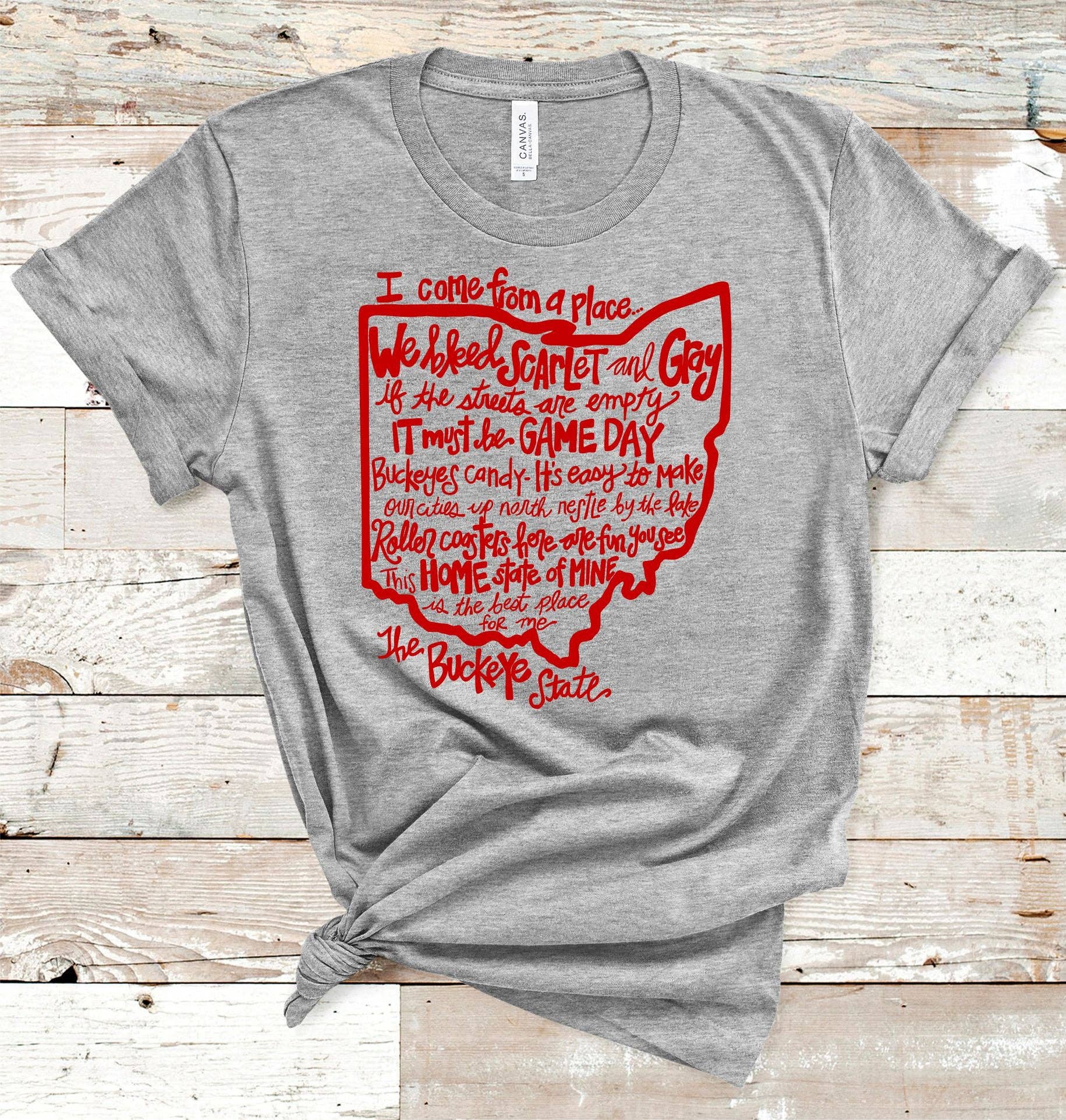 American Threadz Apparel – wholesale Screen printed t-shirt – Women′s – Buckeye State Tee