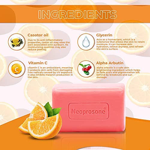 Mitchell Brands - Wholesale Bar Soap - Neoprosone Cleansing Bar Soap with Vitamin C - 200g / 4.4 Oz