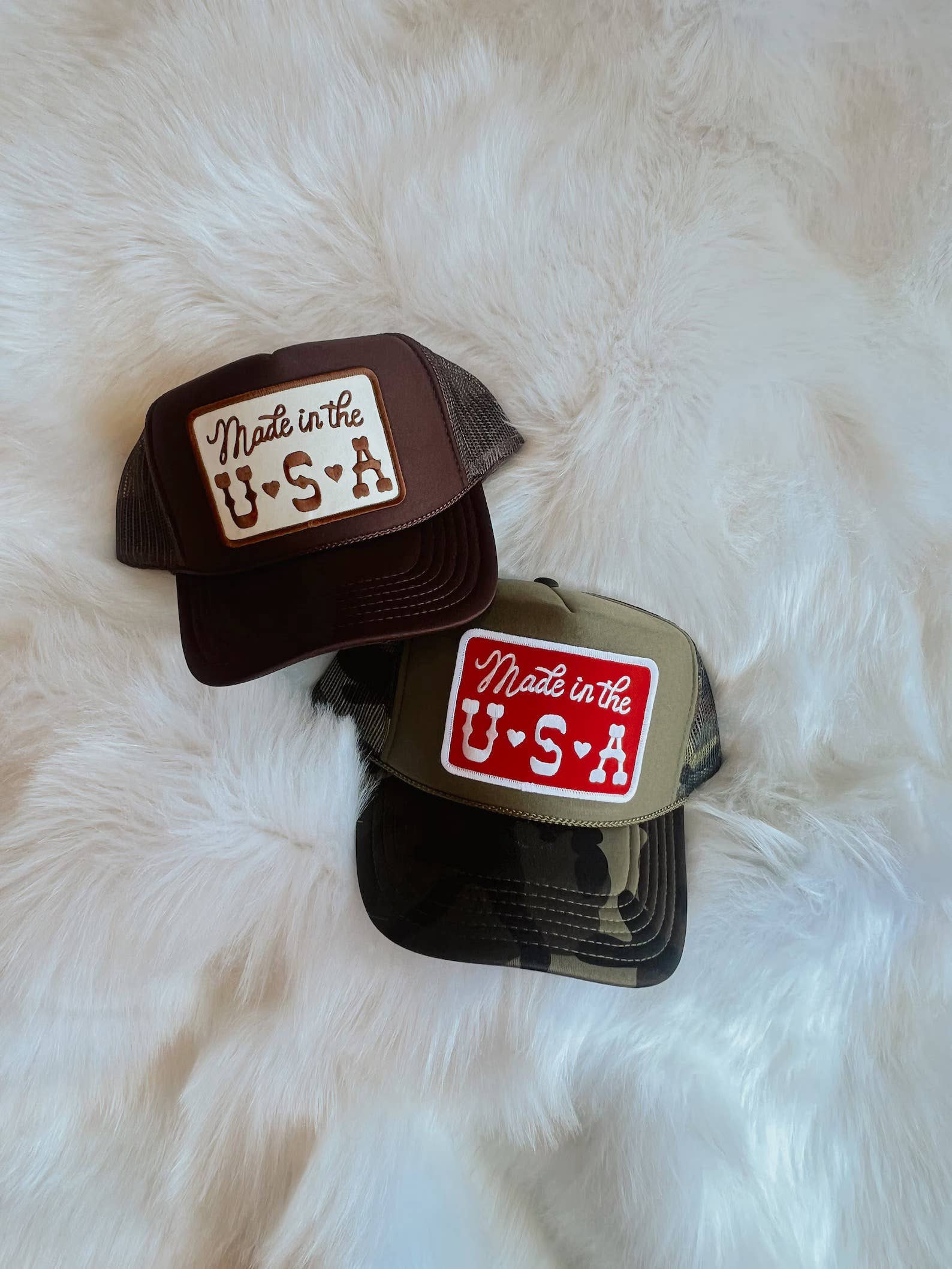 Wilder Made - Vente Casquette de camionneur – femme - Chapeau Patch Trucker fabriqué aux États-Unis11