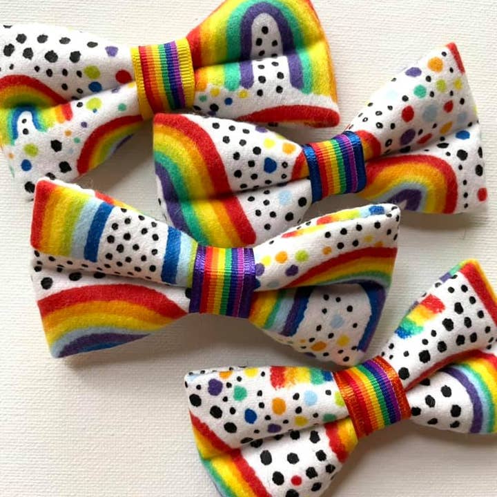 Pride Rainbows Standard Size for wholesale by DOG BOW TIES