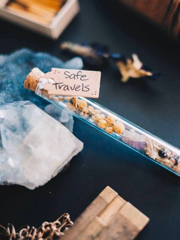 Safe Travels Spell Vial for wholesale by The Pleiadian Altar