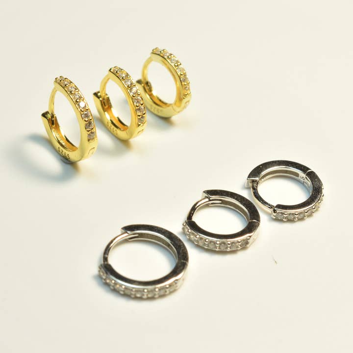 silver hoop earrings
- mini hoops - gold hoop earrings for wholesale by Diat