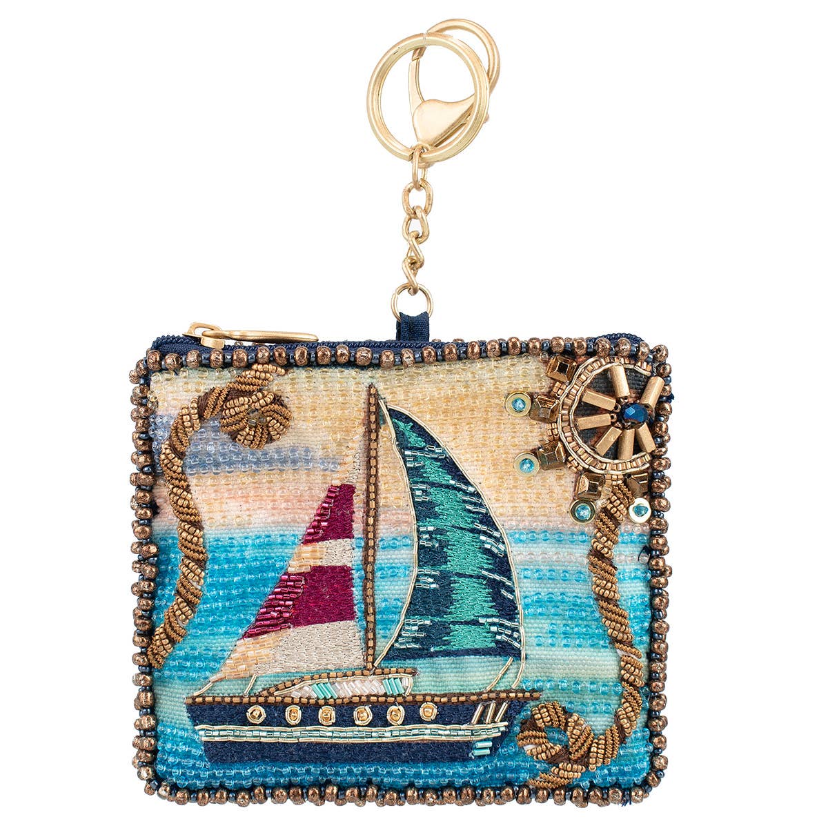 Mary Frances Accessories – Porta-moedas - Mulher por atacado – Carteira de Moedas Veleiro Azul Yacht Life0