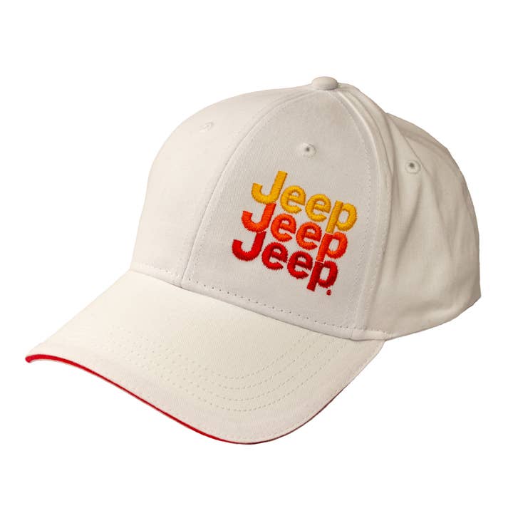 Hat - Jeep® Echo Sunrise - White for wholesale by Detroit Shirt Co.