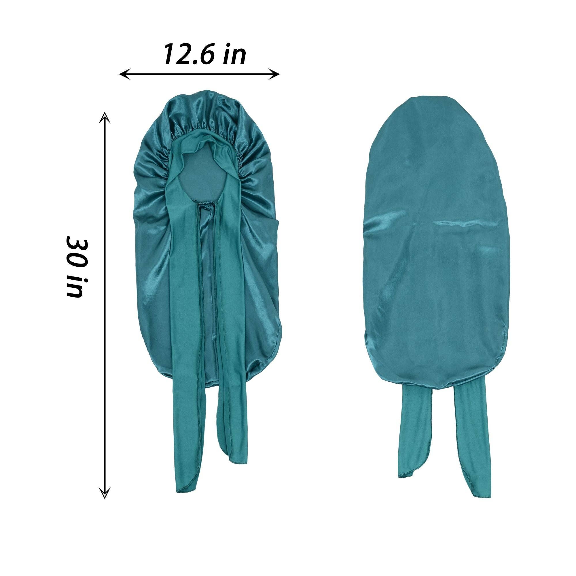 AK Brand - Wholesale Sleep Cap / Bonnet - Women's - Satin Long Bonnet Sleep Cap with Stretch Turban Band16