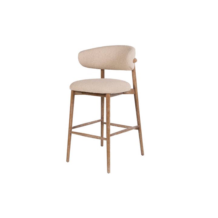 Bar Stool Ash Beige 59 x 58 x 107 cm #1 for wholesale by Ethan Chloe - GARPE GROUP - GARCIA PÉREZ Y CÍA S.L.