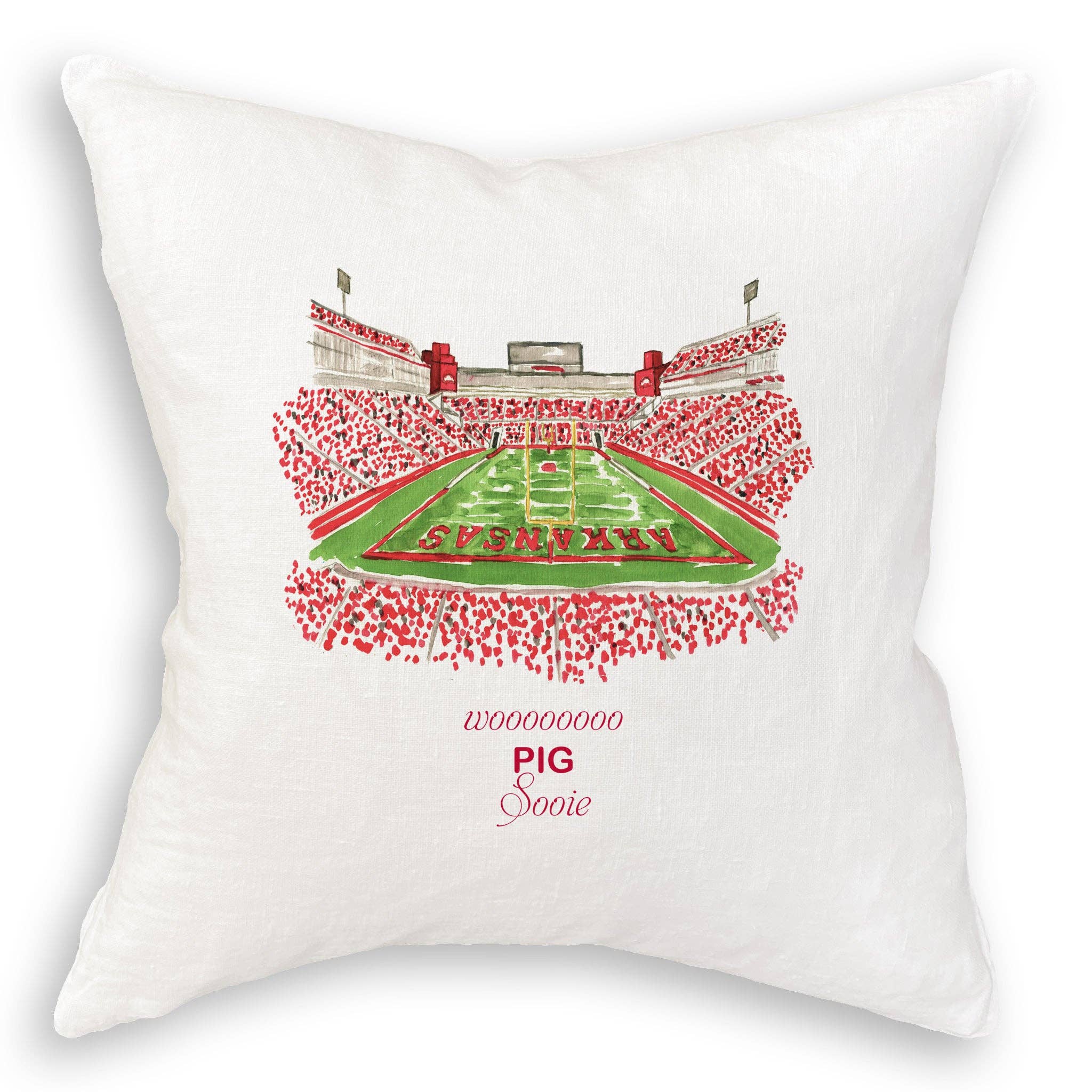 French Graffiti - Wholesale Tea Towel - Fayetteville, Arkansas Stadium with Quote11