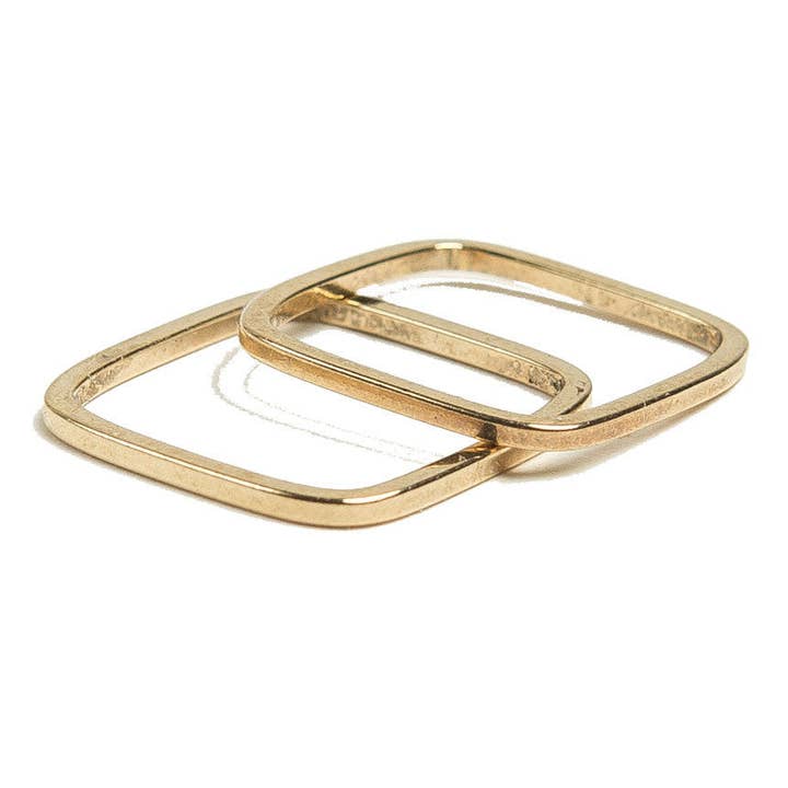 Tilly Doro - Wholesale Band/Stacked Ring - Square Ring1