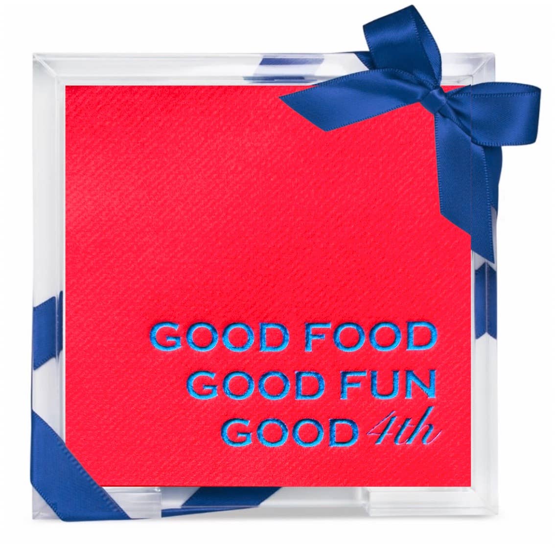 Lined Design - Wholesale Napkin Holder - Acrylic Summer Hostess Sets14