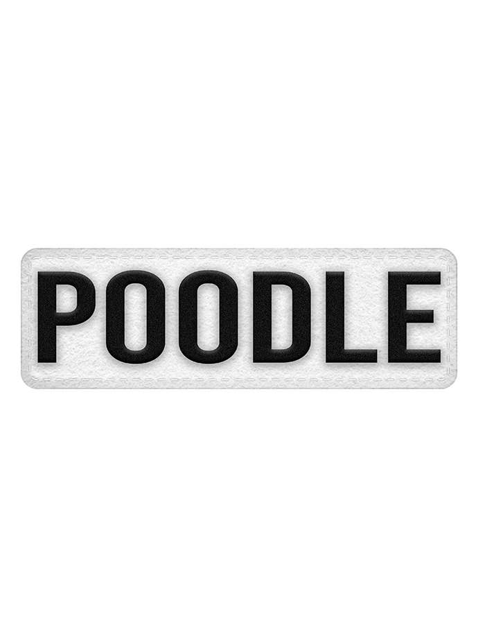 Poodle - Set of two Patches for wholesale by beYourDogs