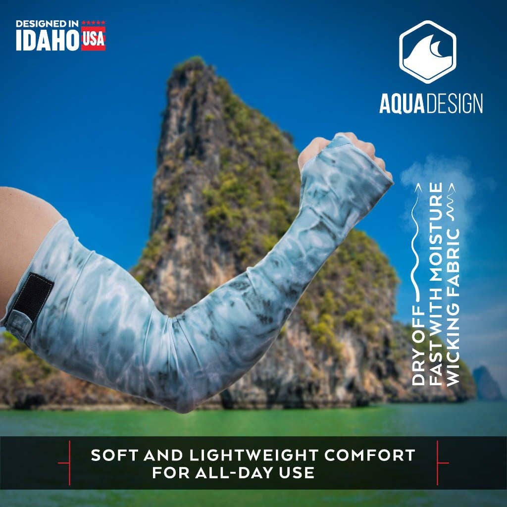 Aqua Design - Wholesale Gloves - Men's - Mens Adjustable Arm UV Sun Protection Sleeves | Aqua Design3