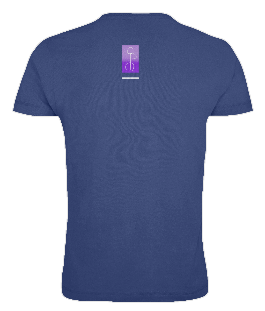 Bleu Royal T-shirt en bambou bleu roi pour homme - la masse ikebanna du cosmos en vente sur Faire1