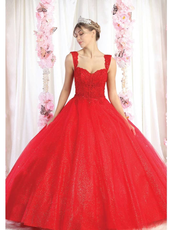 LA Merchandise LA194 Abito Quinceanera con corsetto trasparente per la vendita all'ingrosso da parte di LA Merchandise