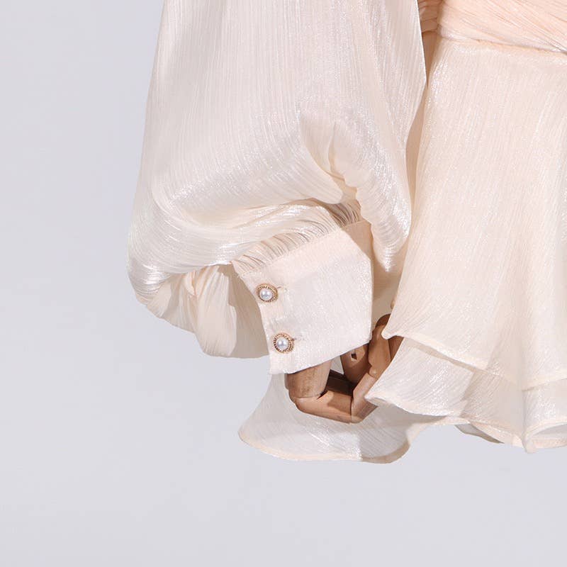 Productseeker – Engroshandel Kjole - Dame – DR443 Kort kjole med lange ærmer til kvinder – Forår/sommer10