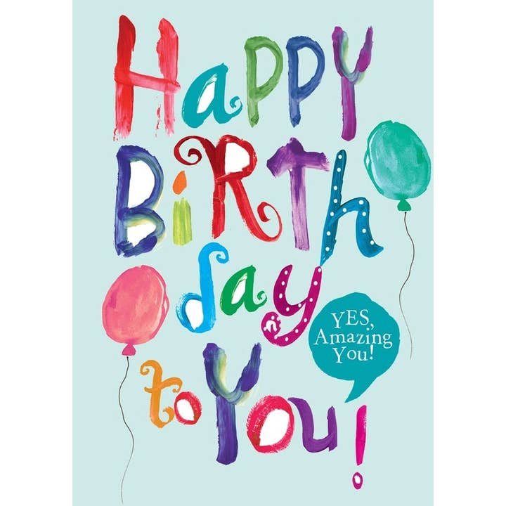 AFH022 Birthday Card – “Happy Birthday to Amazing You” for wholesale by Shade Tree Greetings