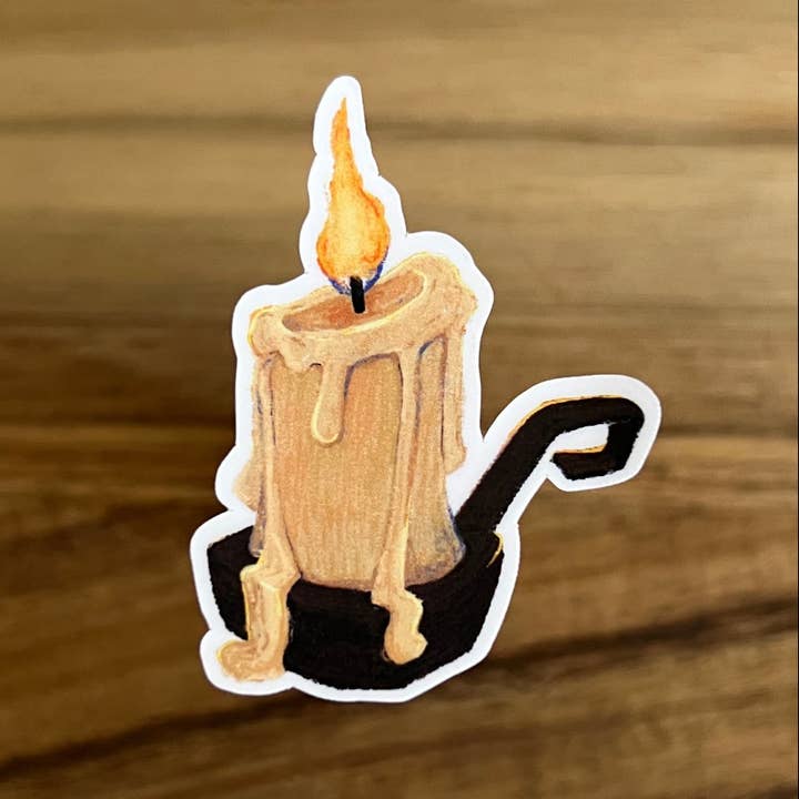 Candlelit | Vinyl Sticker for wholesale by Janine Payne Illustrations