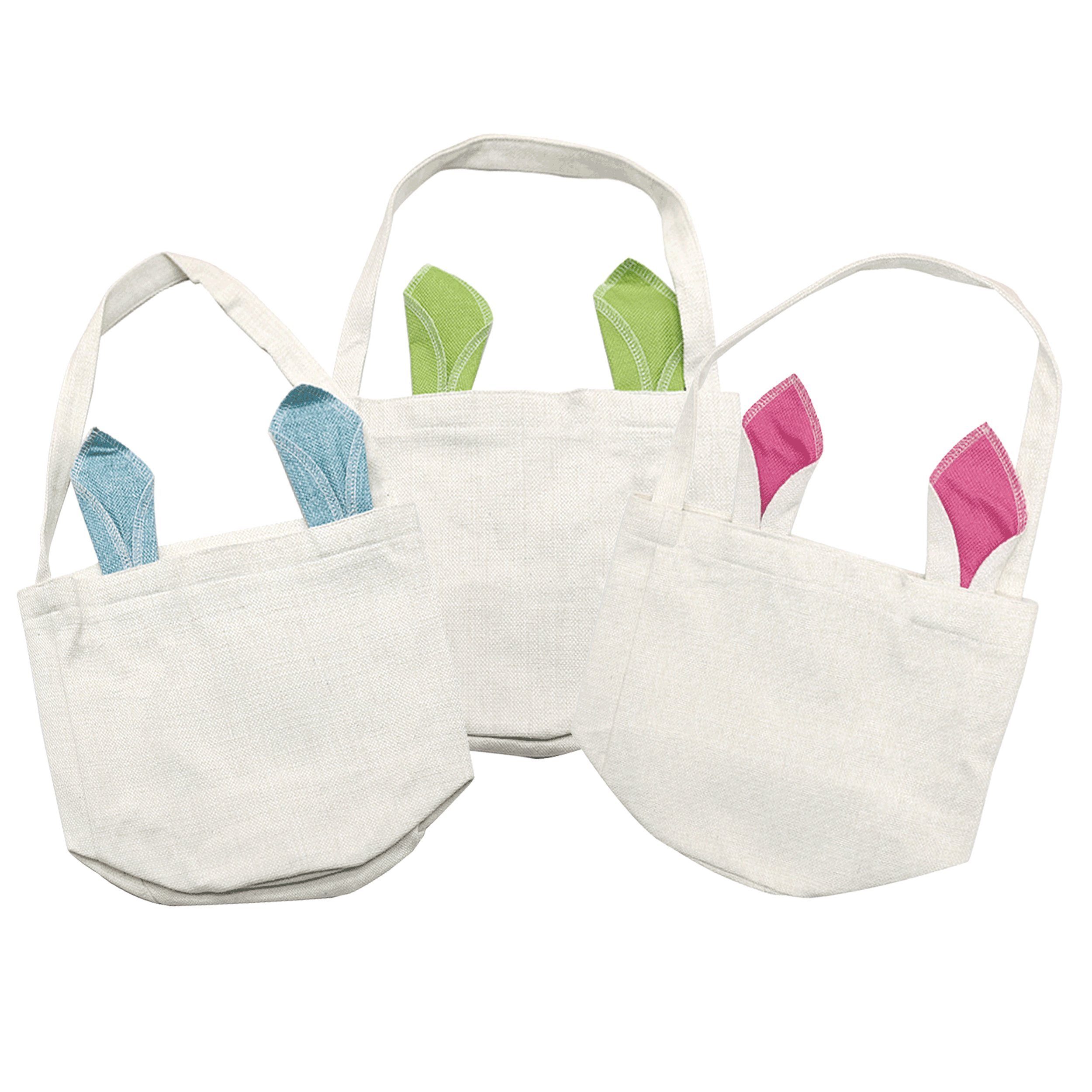 ZA Handmade Wholesale - Wholesale Basket - Kids & Baby - Blank Bunny Bags / Bunny Ear Baskets  Sublimation Embroidery1