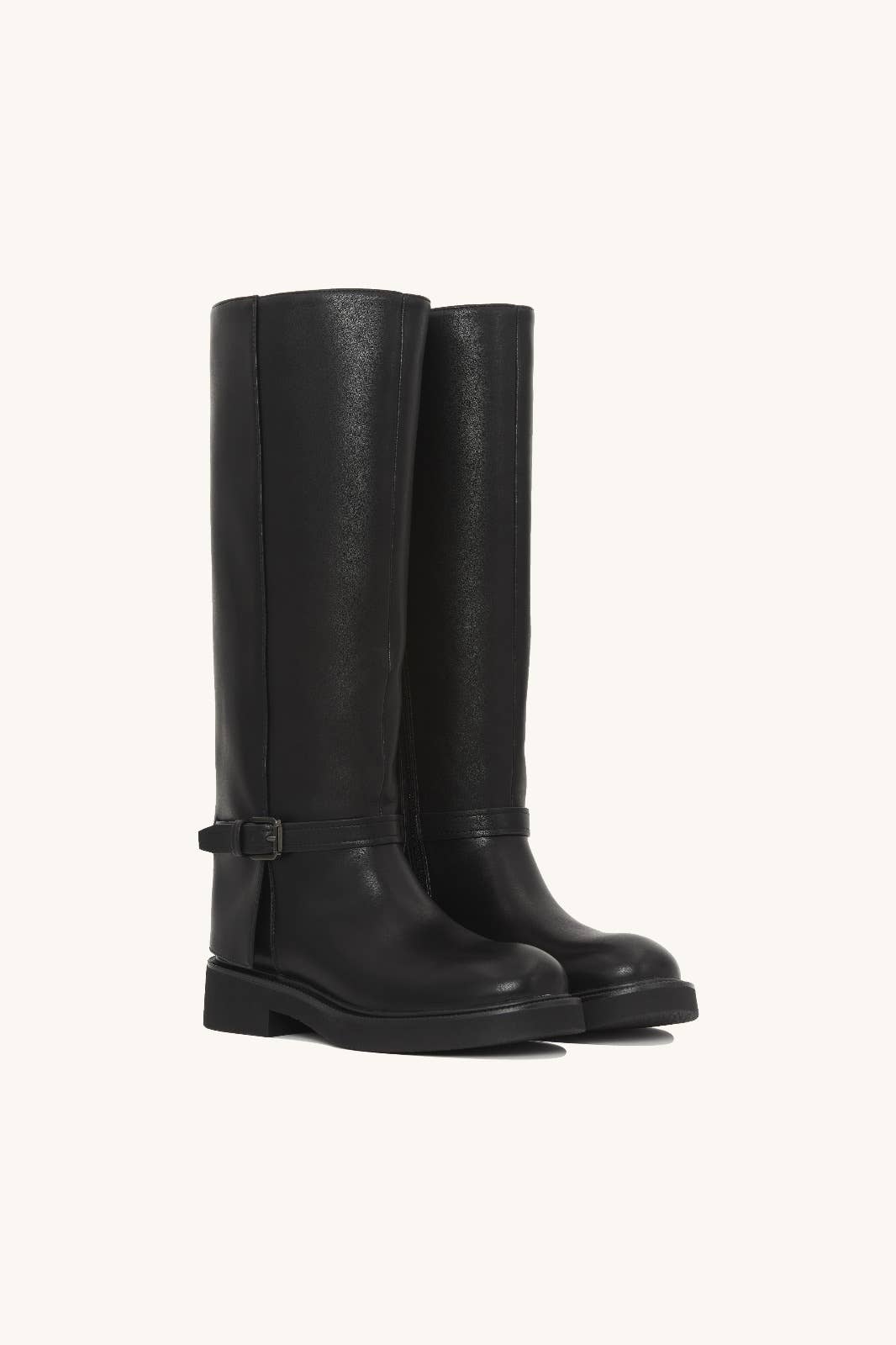 Black Riding boot in faux leather C-368 for wholesale on Faire3