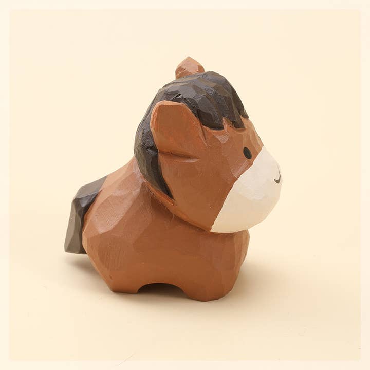 Gohobi (We cover U.S. import duties) – wholesale Decorative figurine – Gohobi Handcrafted Wooden Pony Horse Ornament9