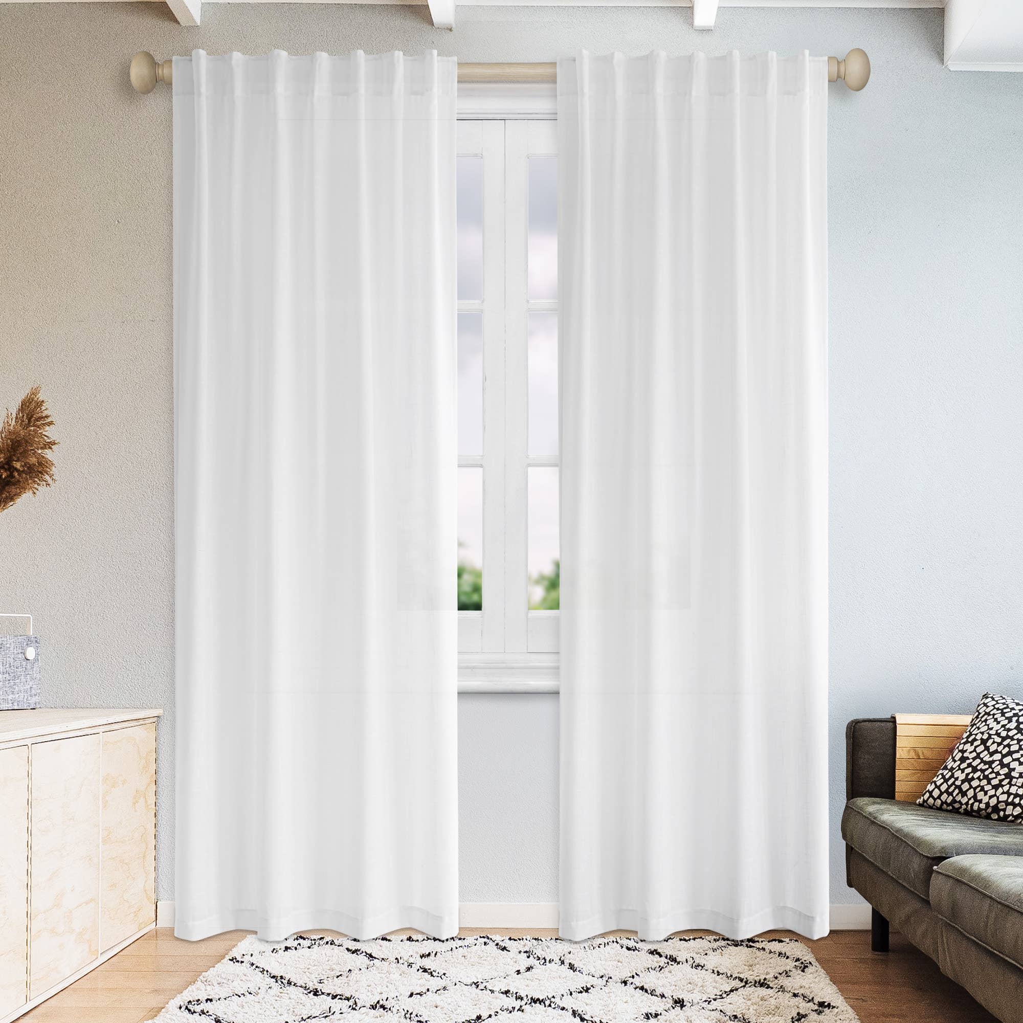 Awesome Home – Engroshandel Gardin – Gardiner i linnedblanding med let filtrering (2 paneler)15