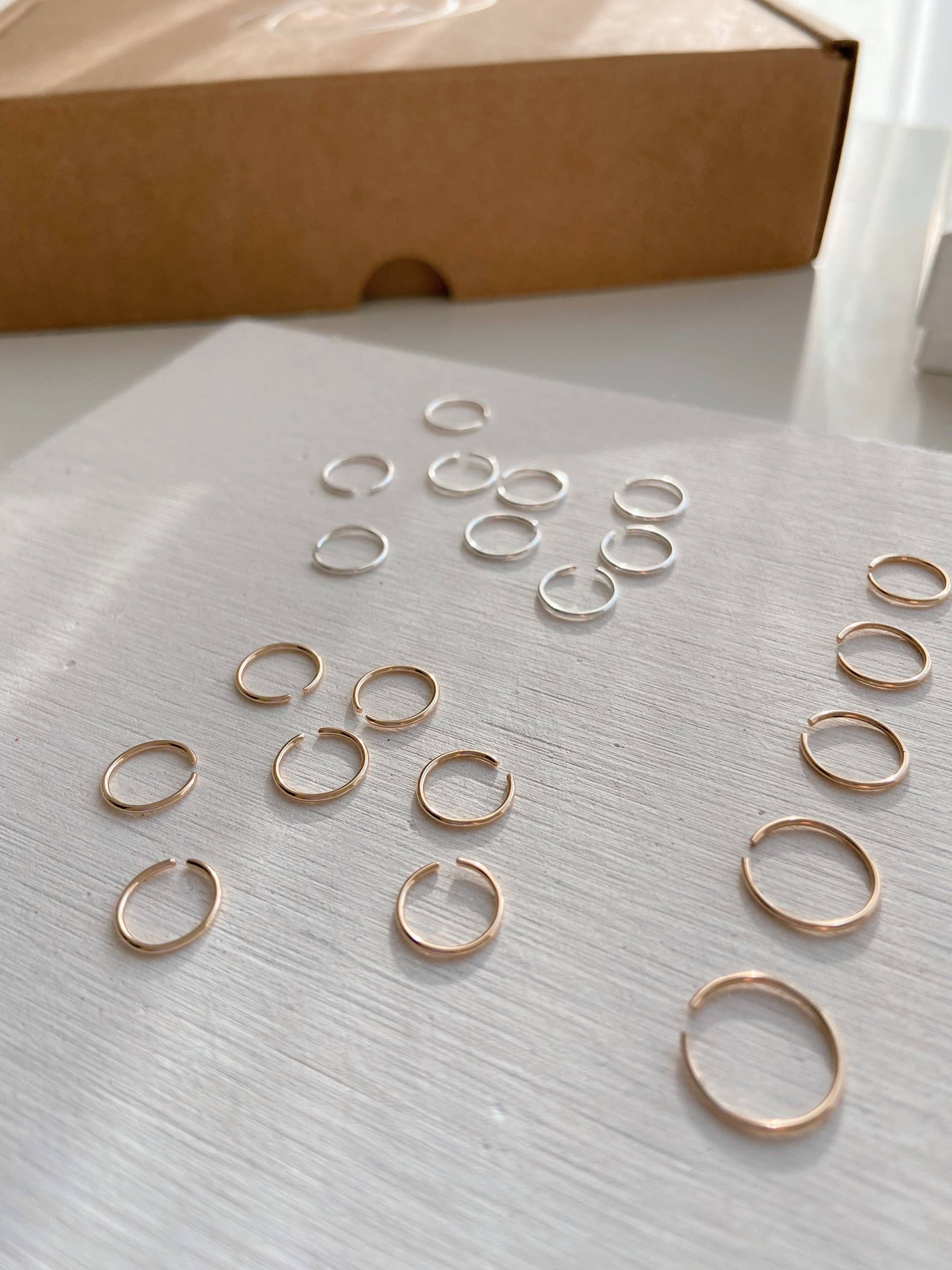 AVA Handmade Jewelry – Großhandel Hoops – Endlose winzige Reifen; Nasenring; Nasenring; Nasenpiercing Ring; Goldener Nasenring; silberner Nasenring; winziger Nasenring; 6 mm; 7 mm; 8 mm; 9 mm; 10 mm7