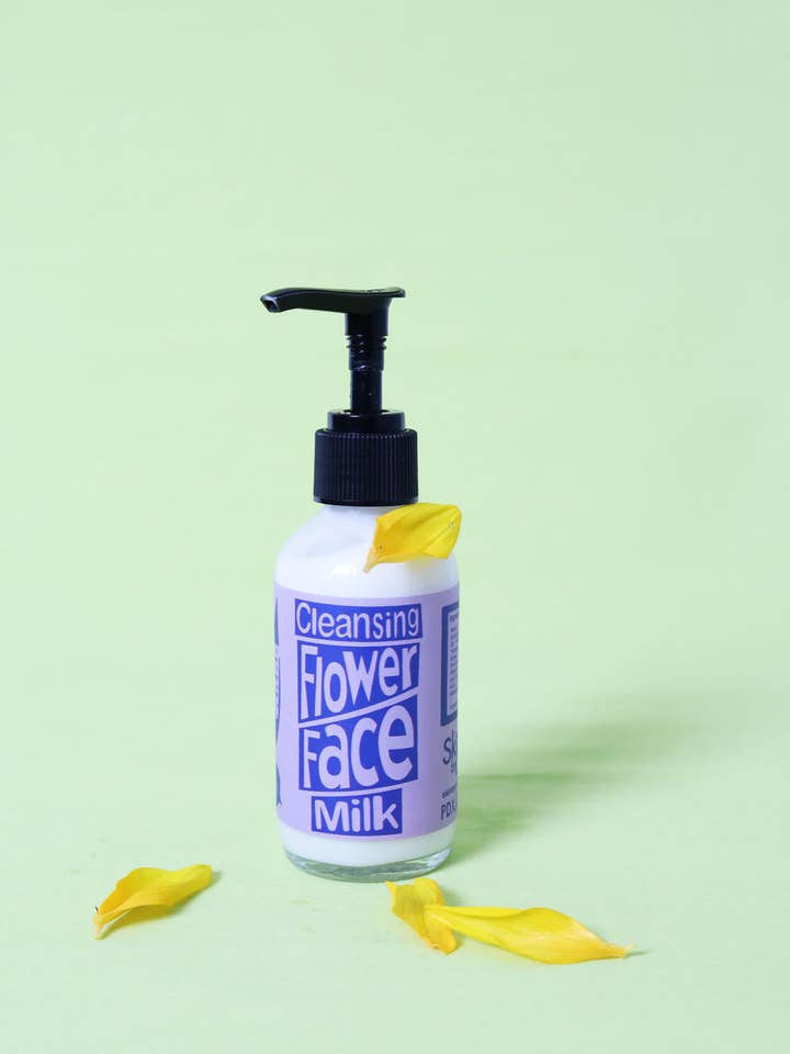 Lait nettoyant visage aux fleurs pour la vente par Skin by Ori