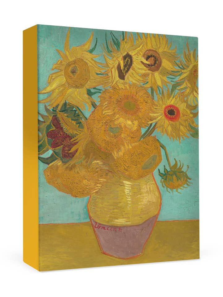 Vincent van Gogh: Sunflowers Small Boxed Cards for wholesale by Pomegranate