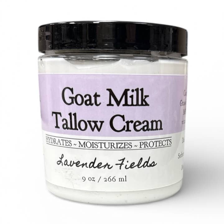 Crème de Suif au Lait de Chèvre - Champs de Lavande pour la vente par Whitetail Lane Farm Goat Milk Soap