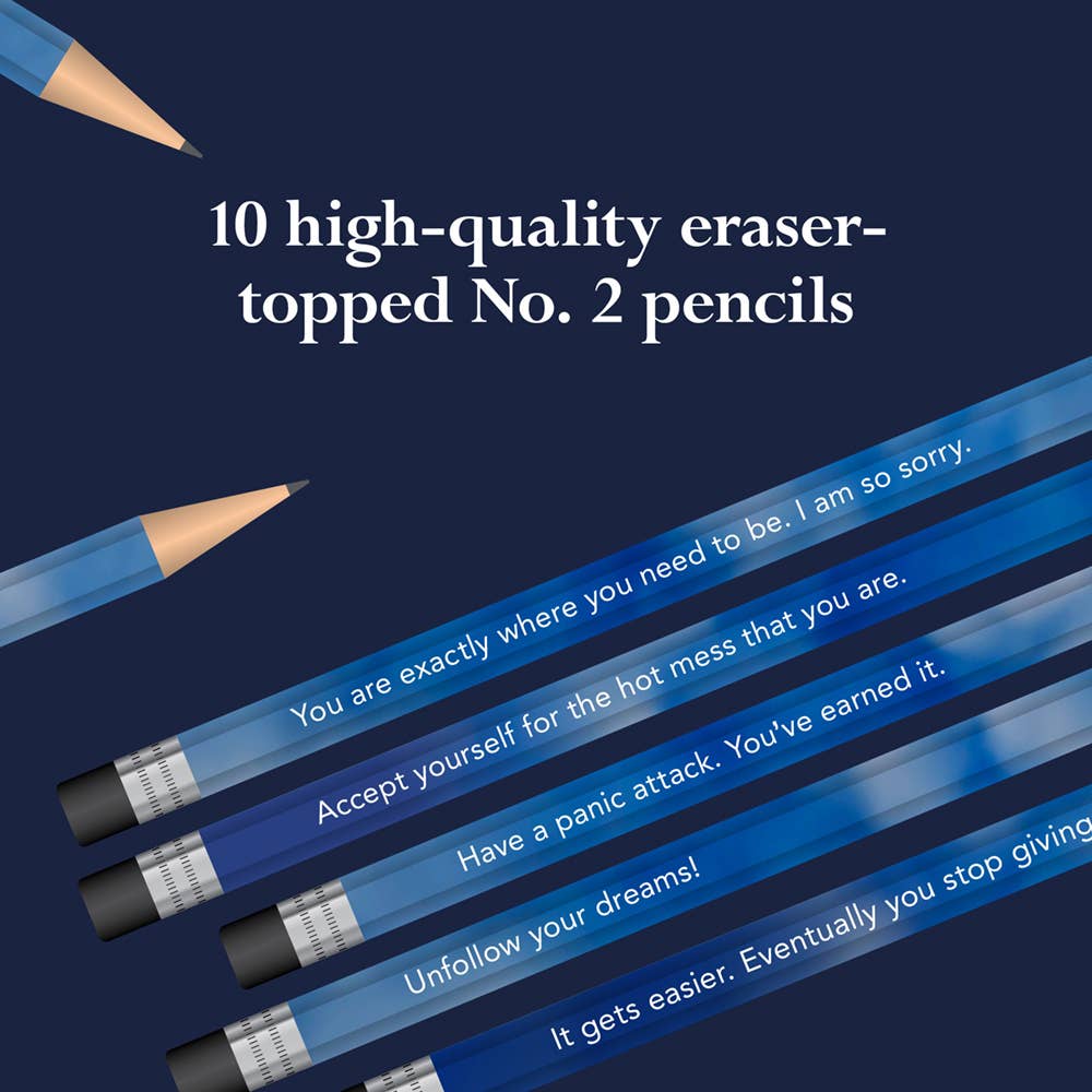 Chronicle Books - Wholesale Pencil - Disappointing Affirmations Pencils7