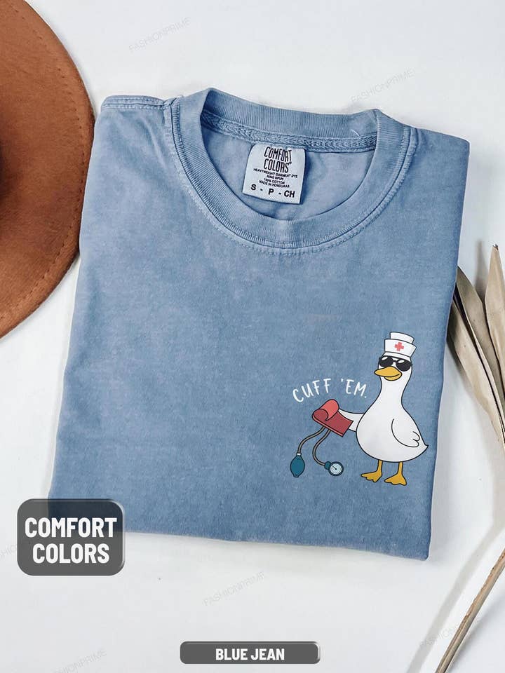 Glaime - Wholesale T-Shirt (Graphic) - Women's - Funny Comfort Colors Nurse Shirt, Goose Nurse Sweatshirt1