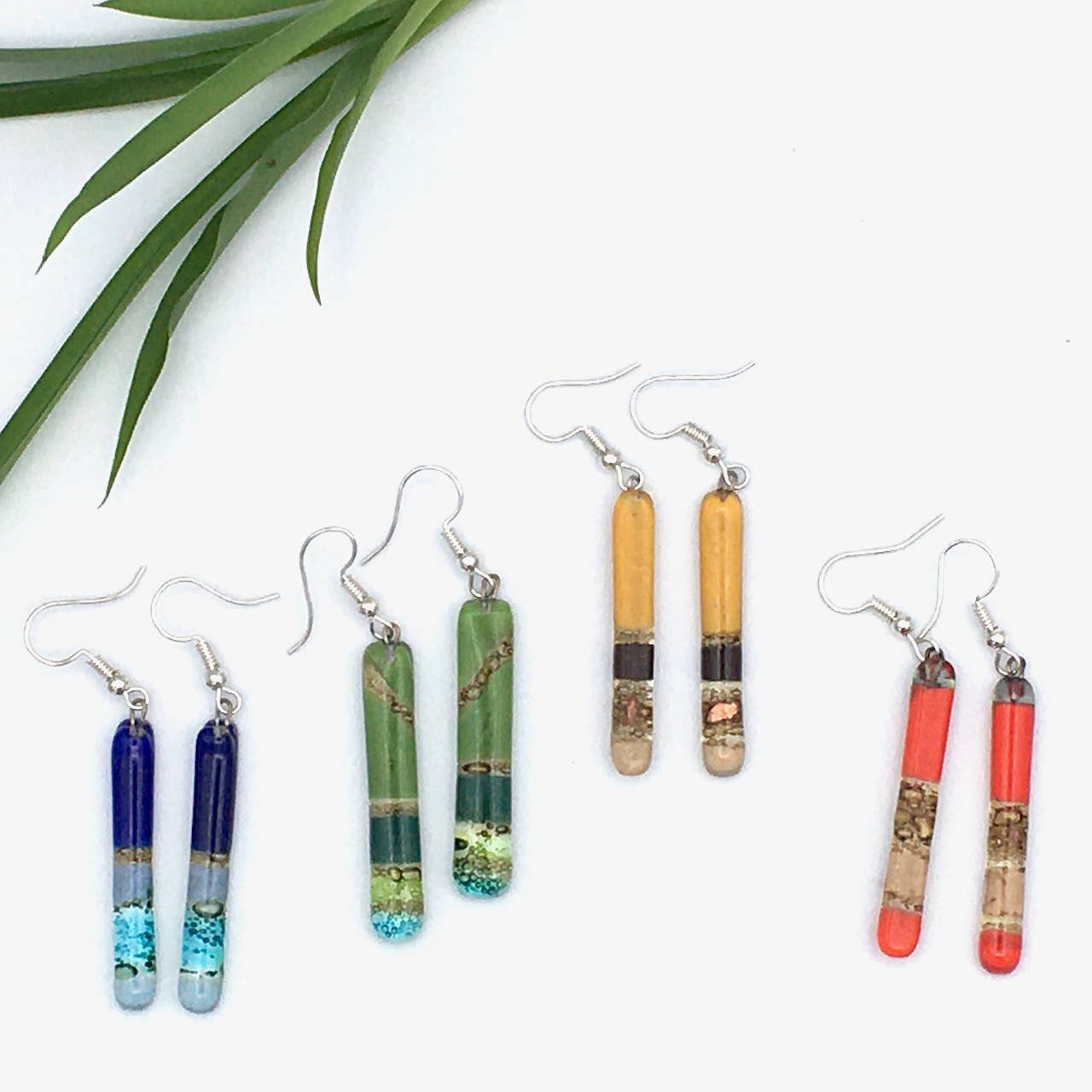 Women of the Cloud Forest - Wholesale Dangle Earrings - Glass Earring Assortment (24 units of mixed shapes)5