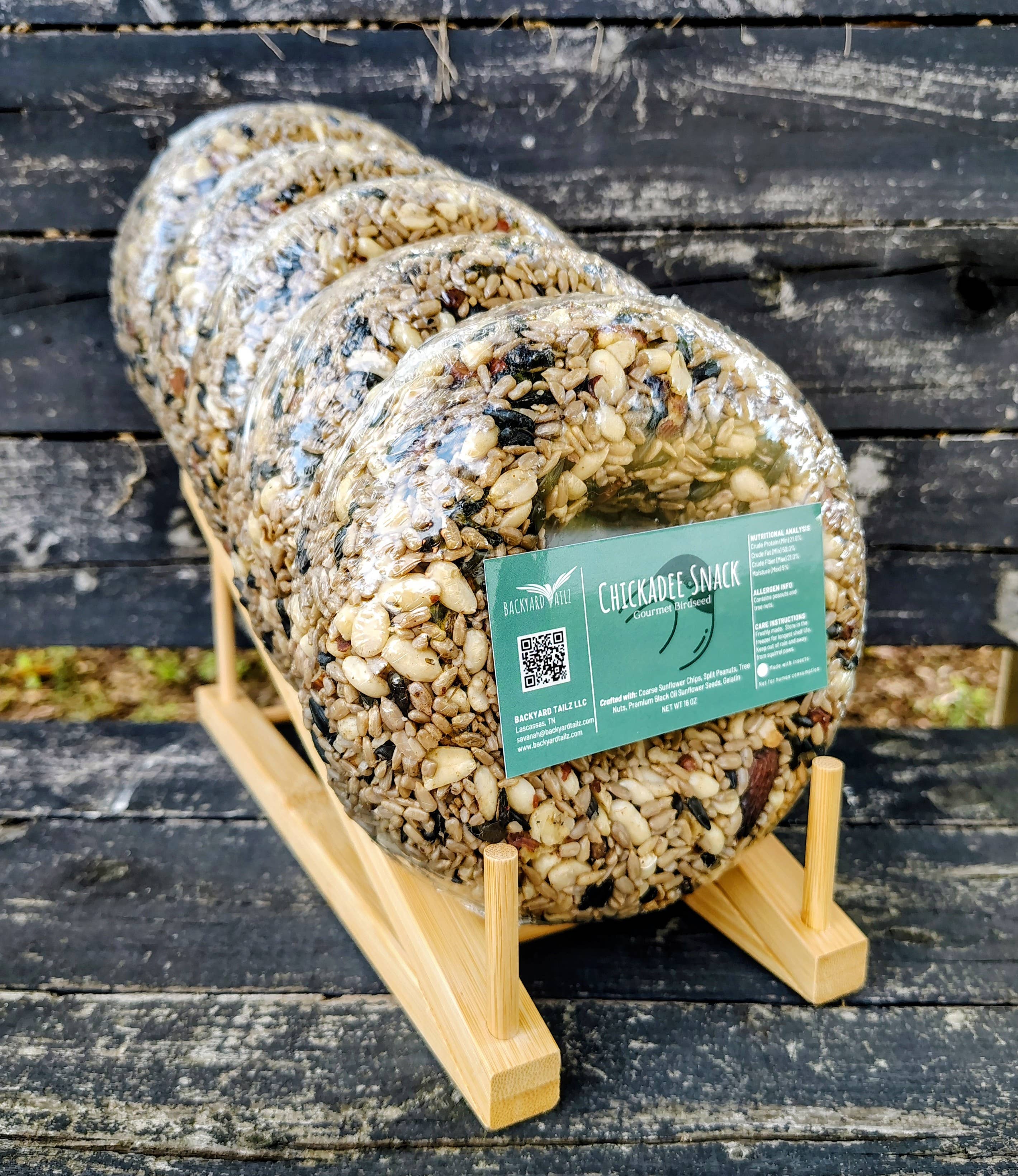 Backyard Tailz - Wholesale Bird Feeder - Birdseed Wreath (Chickadee Snack)4