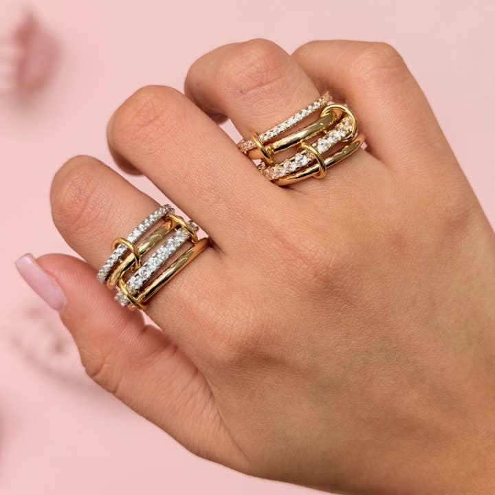 Anello della Società Splendente per la vendita all'ingrosso da parte di E ACCESORIES JEWERLY