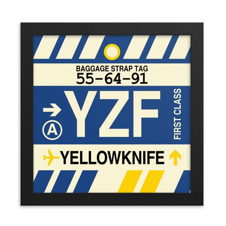 YZF Yellowknife Northwest Territories Framed Print for wholesale by YHM Designs