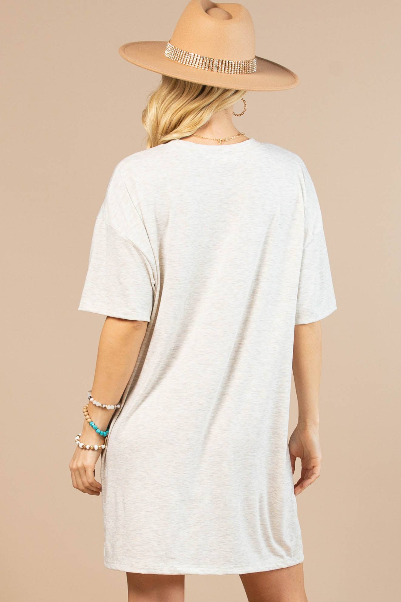 HAVREGRYN/PINK AV1202-LINA BARN BABE GRAFISK T-SHIRT KJOLE for engroshandel på Faire7