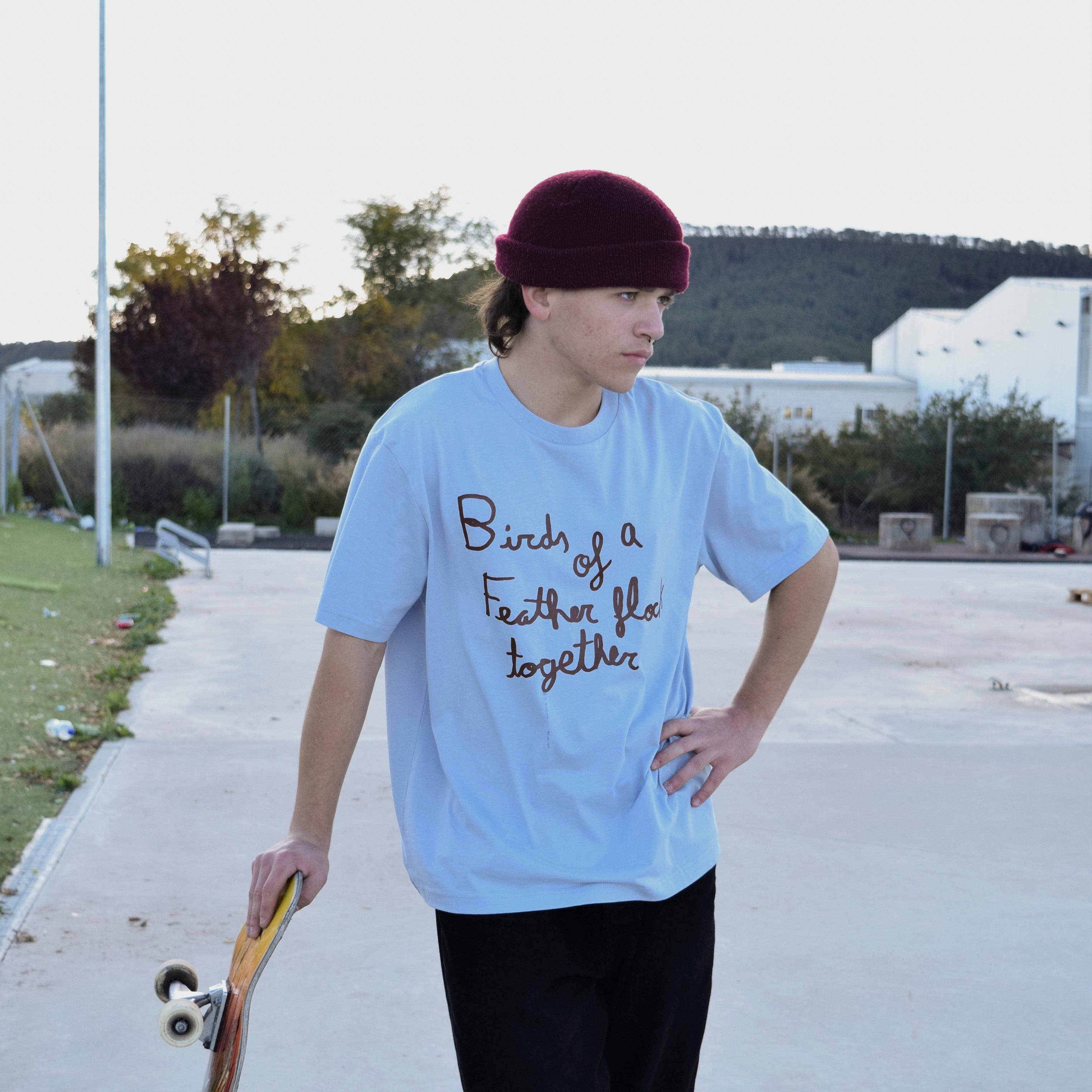 Nowland - Wholesale Screen Printed T-Shirt - Unisex - BIRDS OF A FEATHER FLOCK TOGETHER T-SHIRT1